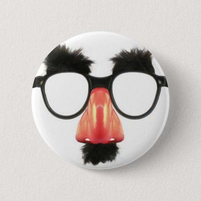 Funny Joke Glasses 2 Inch Round Button (Front)