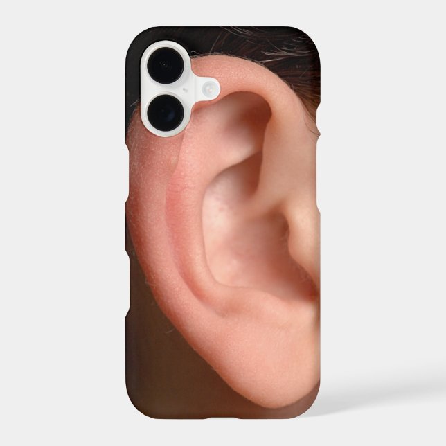 Funny Joke Humorous Right Ear Photo Illusion (Back)