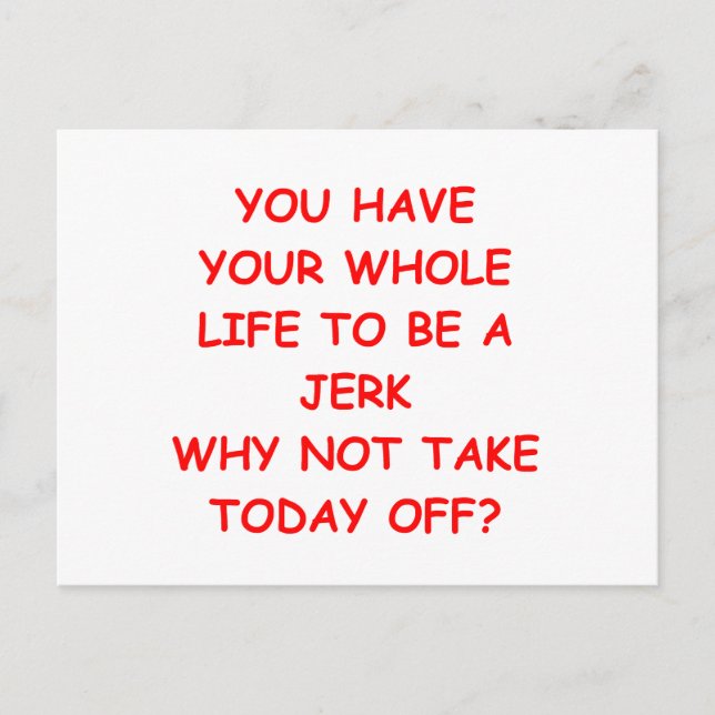 funny jokes for you postcard (Front)