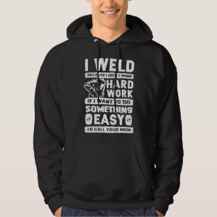 Funny Jokes Welder Distressed Vintage Welding Hoodie
