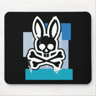Funny Jolly Roger Bunny Skull Crossbones Easter Da Mouse Pad