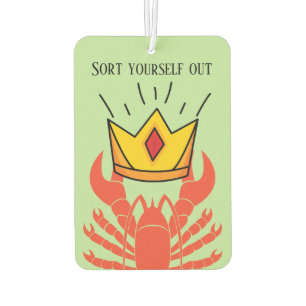 Funny Jordan Peterson Lobster Crown Hierarchy Meme Air Freshener
