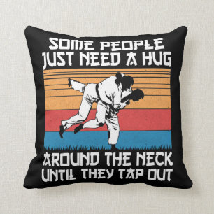 Funny Judo Jiu Jitsu Martial Arts Humor Throw Pillow