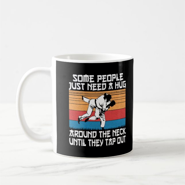 Funny Judo Jiu Jitsu Martial Arts Humour Coffee Mug (Left)