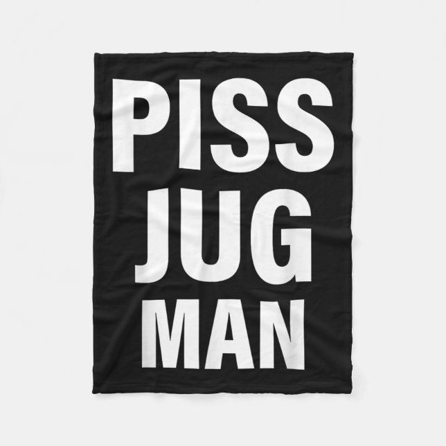 Funny Jug Man Apparel  Fleece Blanket (Front)