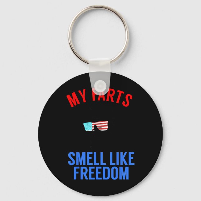 Funny July 4th Party - Funny Abe Lincoln Tee  Keychain (Front)