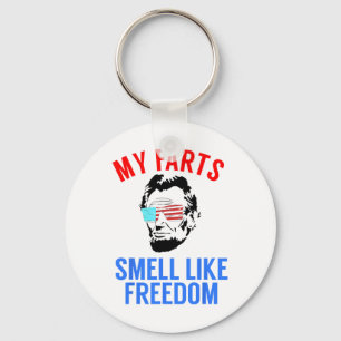 Funny July 4th Party - Funny Abe Lincoln Tee  Keychain