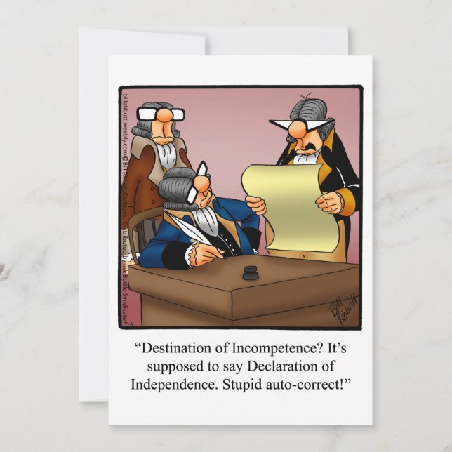 Funny July 4th Party Invitations (Front)