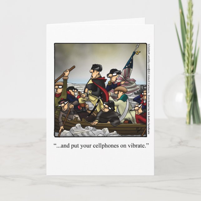 Funny July Fourth Greeting Card (Front)