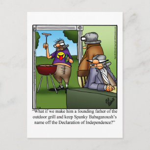 Funny July Fourth Humour Postcard