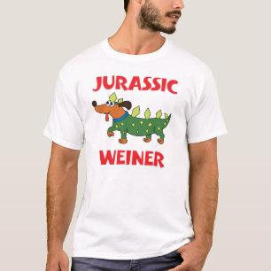 Funny Jurassic Weiner Dog Dinosaur Dog T-Shirt