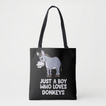funny Just a Boy Who Loves Donkeys