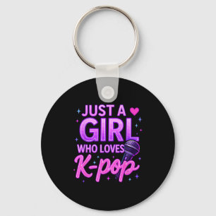 Funny Just A Girl Who Loves K-p Keychain