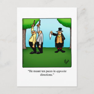 Funny Just For Laughs Humour Postcard