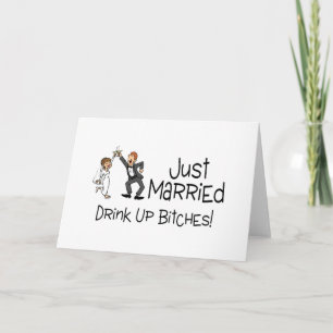 Funny Just Married Wedding Toast Announcement
