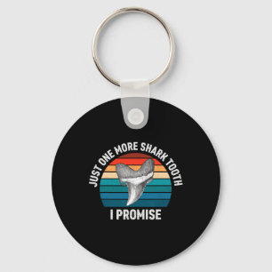 Funny Just One More Shark Tooth I Promise Retro Vi Keychain