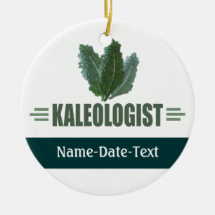 Funny Kale Ceramic Ornament