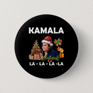 Funny Kamala Harris 2024 Christmas Comma La Men Wo 2 Inch Round Button