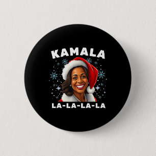 Funny Kamala Harris 2024 Christmas Comma La Men Wo 2 Inch Round Button