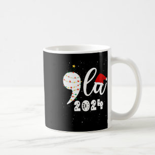 Funny Kamala Harris 2024 Comma La Christmas  Coffee Mug