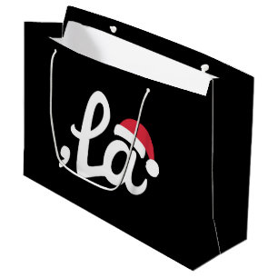 Funny Kamala Harris 2024 Comma La Christmas Large Gift Bag