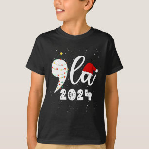 Funny Kamala Harris 2024 Comma La Christmas  T-Shirt