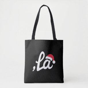 Funny Kamala Harris 2024 Comma La Christmas Tote Bag