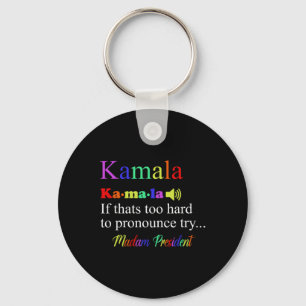 Funny Kamala Harris 2024 Madam President Harris Keychain