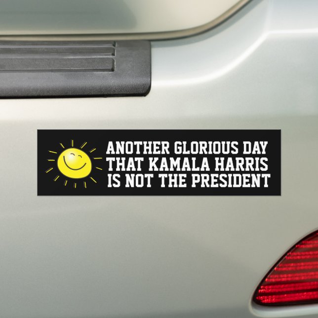 FUNNY KAMALA HARRIS CONSERVATIVE MAGA  BUMPER STICKER (On Car)
