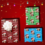 Funny Kamala Harris Face Santa Hat Christmas Wrapping Paper Sheet<br><div class="desc">Funny Kamala Harris Face Santa Hat Christmas</div>