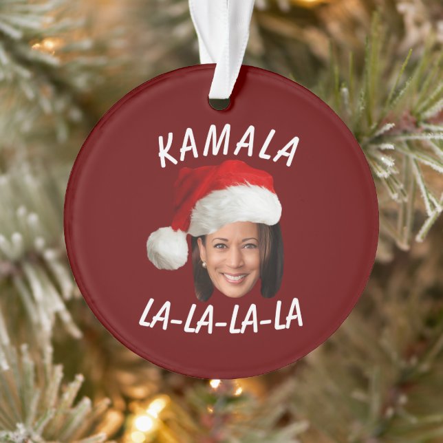 Funny Kamala Harris Face Santa Hat Noël (Arbre)