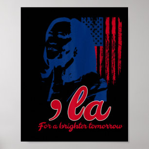Funny Kamala Harris For A Brighter Tomorrow Usa Fl Poster