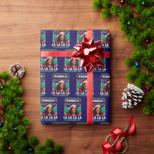 Funny Kamala Harris Political Ugly Gift Christmas  Wrapping Paper