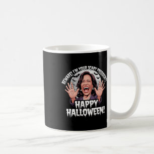 Funny Kamala Harris Scary Halloween Gag President  Coffee Mug