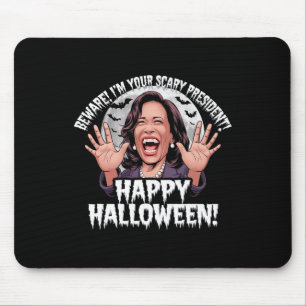 Funny Kamala Harris Scary Halloween Gag President  Mouse Pad