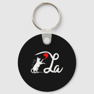 Funny Kamala Harris Tim Wheimer 2024 Cat Comma La Keychain