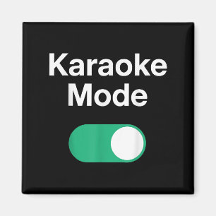 Funny Karaoke Art For Men Women Music Singer Karao Magnet
