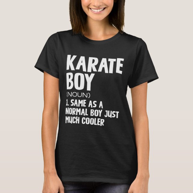 Funny Karate Boys Definition  T-Shirt (Front)