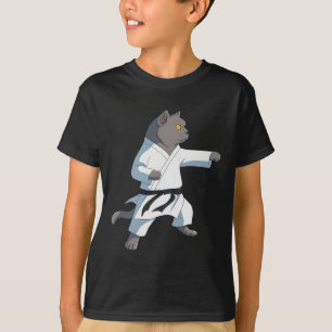 Funny Karate British Shorthair Cat  T-Shirt