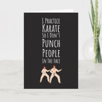 Funny Karate Cards Joke Humour Martial Arts Sarcas