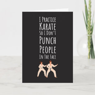Funny Karate Cards Joke Humour Martial Arts Sarcas