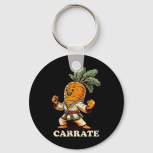 Funny Karate Carrot Carrate Karate Trainer Karate Keychain