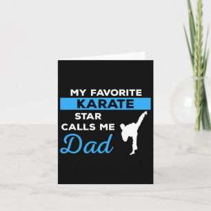 Funny Karate Dad Martial Arts Fighting Shirt Gift  Card