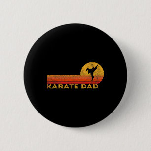 Funny Karate Dad Martial Arts Retro 2 Inch Round Button
