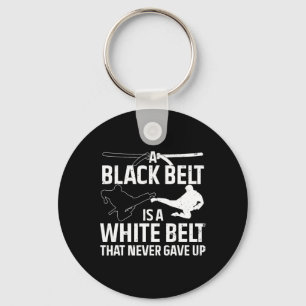 Funny Karate Design For Men Women Black Belt Marti Keychain