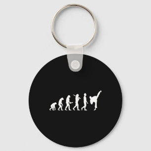 Funny Karate Evolution Gift For Martial Artists Keychain