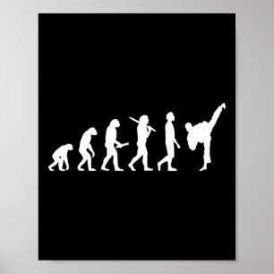Funny Karate Evolution Gift For Martial Artists  Poster