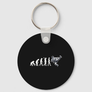 Funny Karate Evolution Martial Arts Lover Karate B Keychain