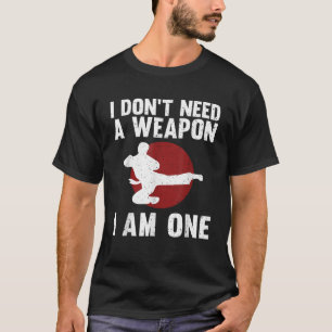 Funny Karate For Men Women Karate Black Belt Marti T-Shirt