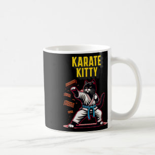 Funny Karate Kitty - Martial Arts Feline Champion  Coffee Mug